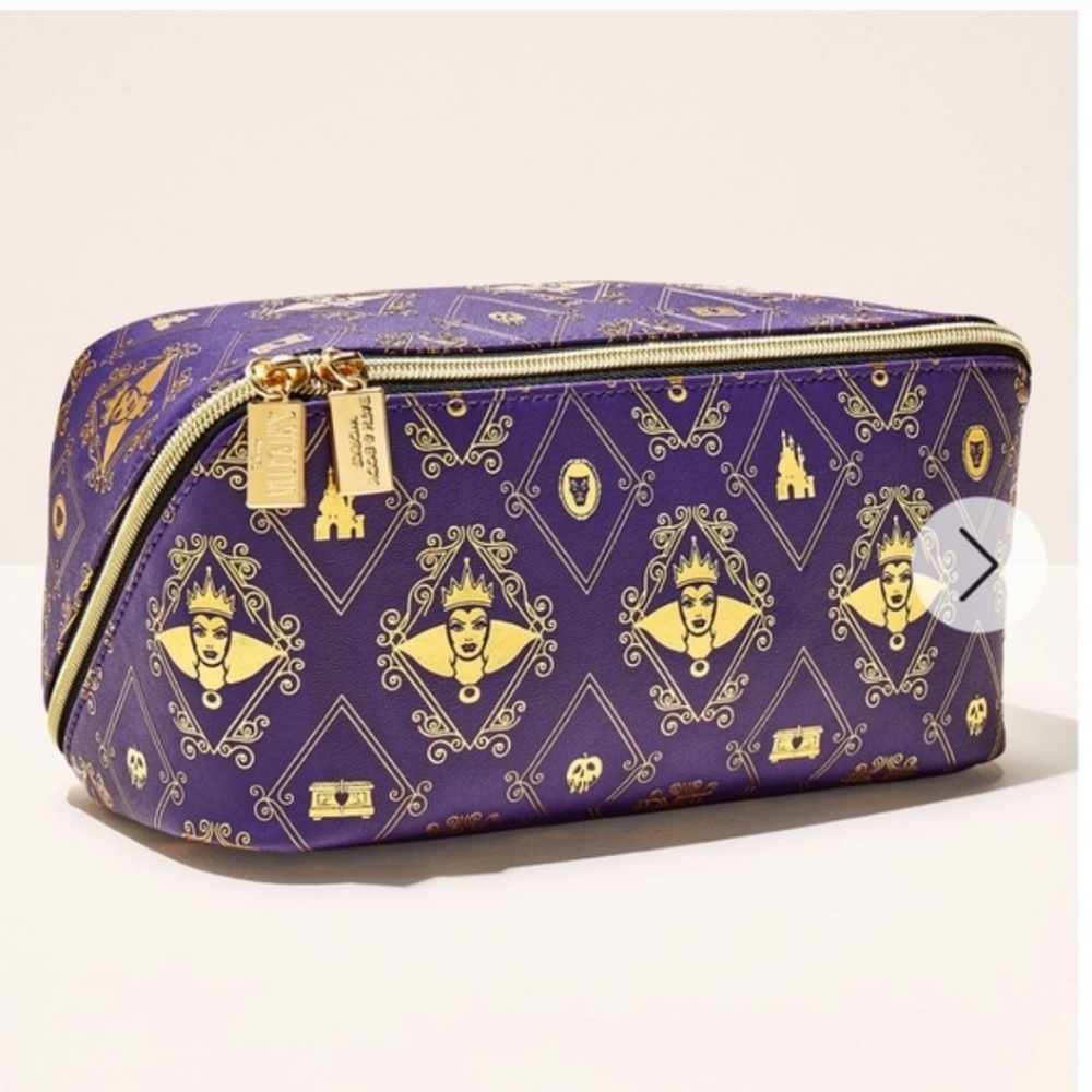 NWT DISNEY EVIL QUEEN COSMETIC BAG / BATH BODY WORKS 💜👸💜👸